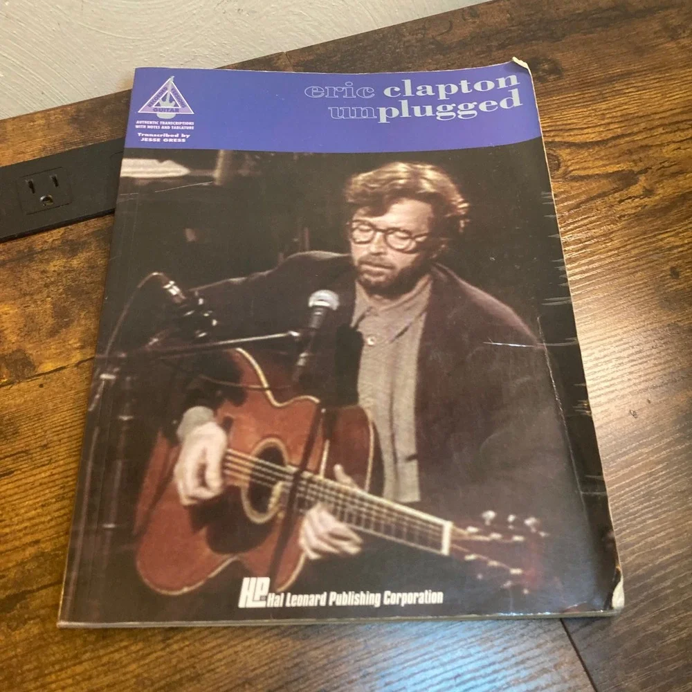 Eric Clapton Unplugged Guitar Tab Songbook Hal Leonard 1992 Transcriptions